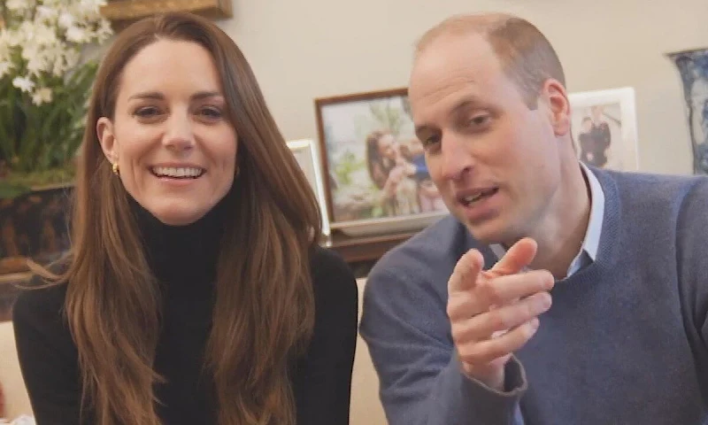 Prince William and Kate Middleton shared a fun first video on their social media channels. Black trousers