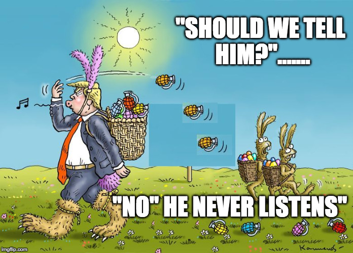 Easter BUnny Monday Meme of the Day..