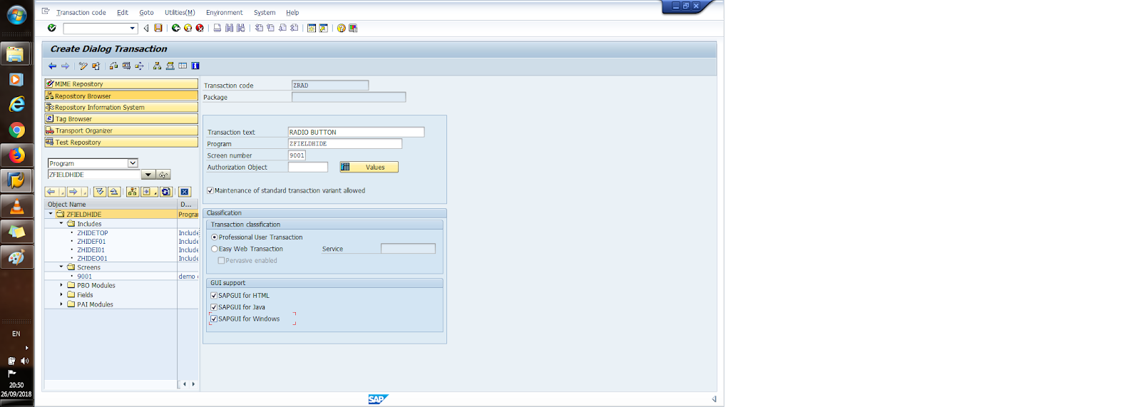 SAP for Abapers RADIO BUTTON IN MODULE POOL PROGRAM/DIALOG PROGRAMING