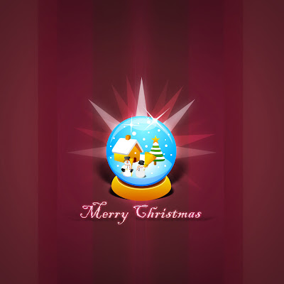 Christmas Globe download free wallpapers for Apple iPad