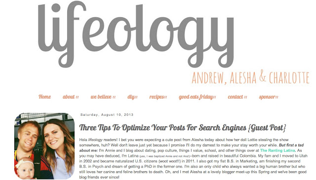 SEO tips for bloggers - Guest post on lifeology SEO tips for bloggers
