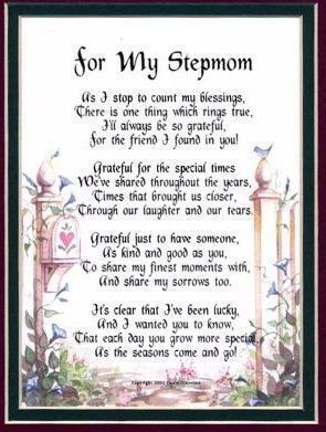Stepmom Mothers Day Poem Special Mothers Day Poems For Stepmothers