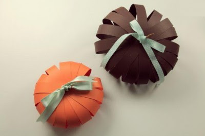 Calabazas de papel para halloween