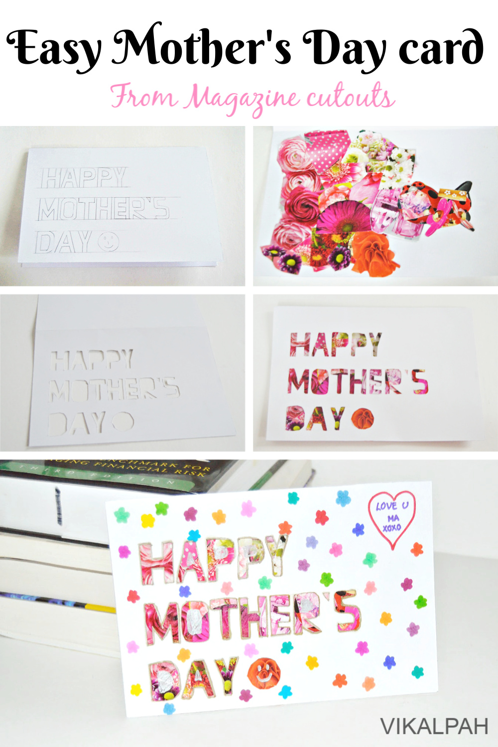 Mother's day card making very easy handmade / Easy and beautiful