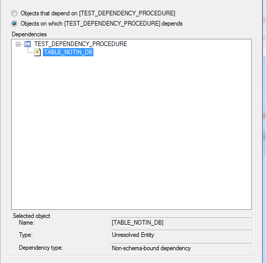 All about SQLServer Sql Server Object dependencies