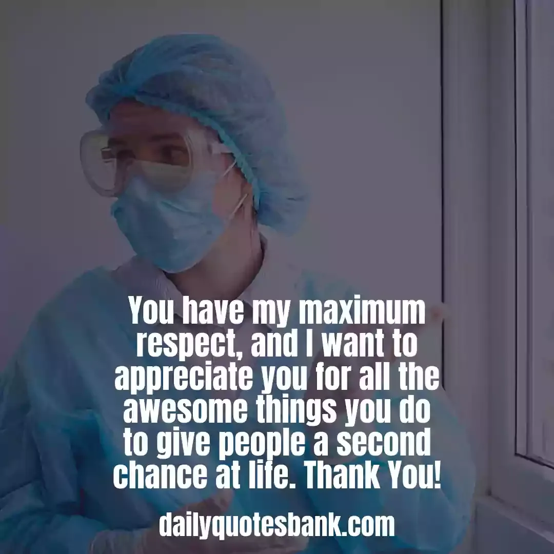 Thank You Quotes For Healthcare Workers Or Medical Professions