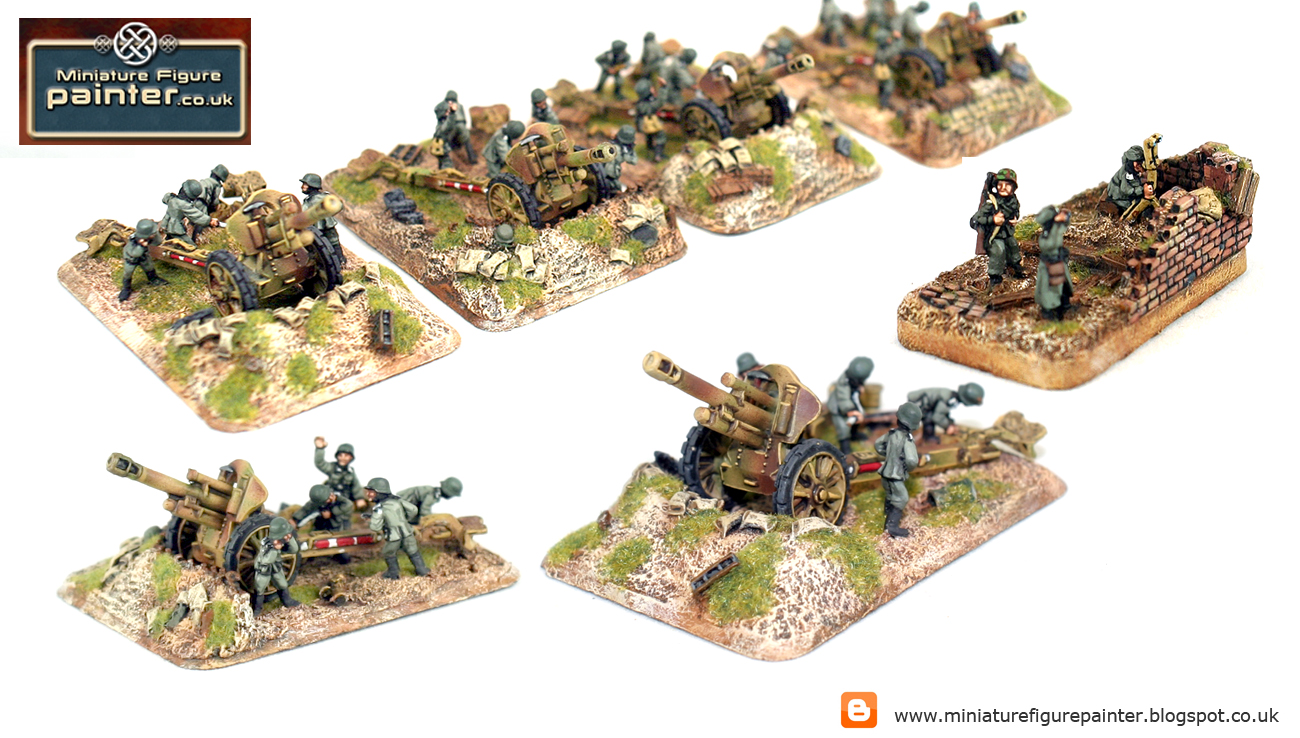Painted ww2 15mm figures,