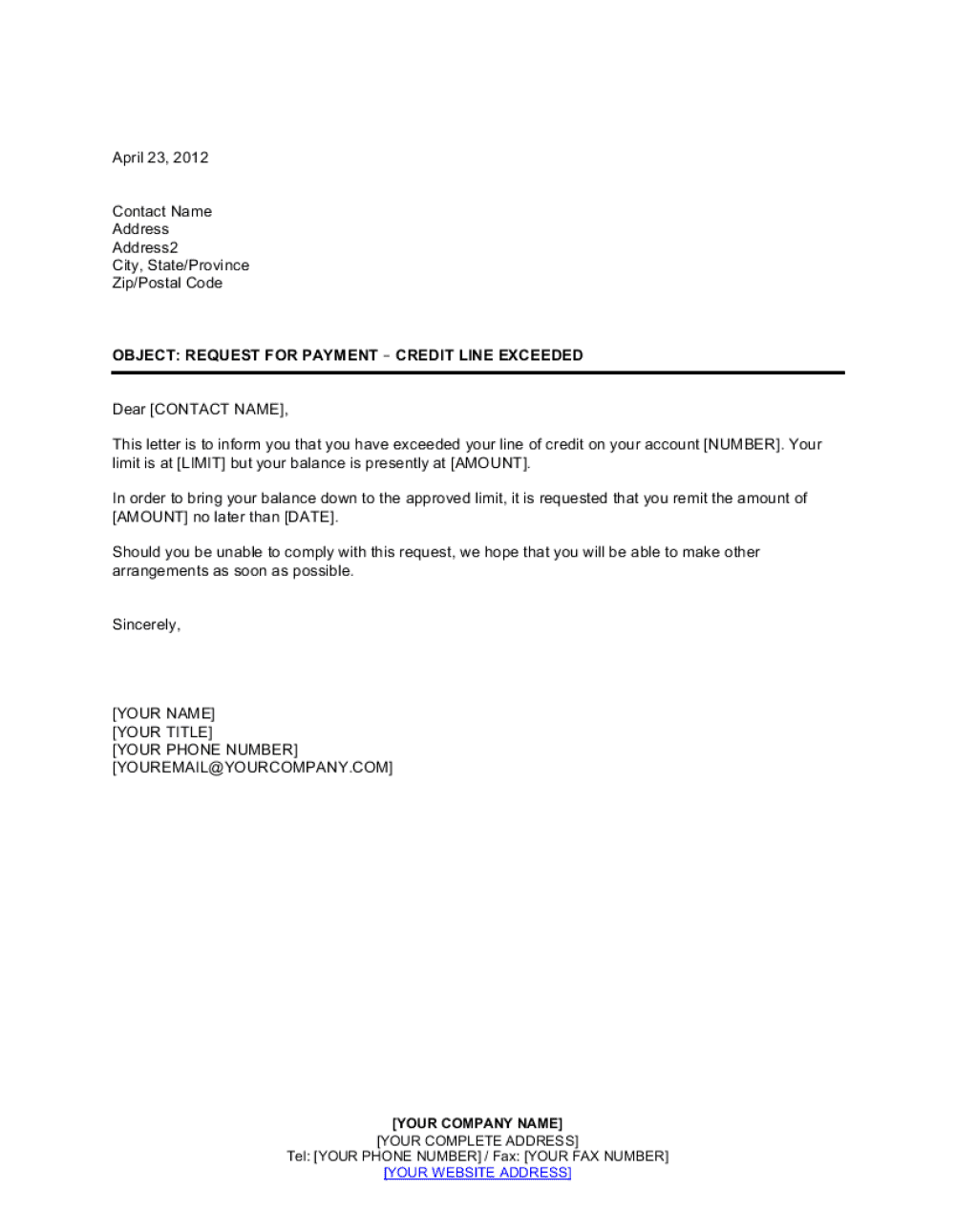 Sample Letter Requesting For Balance Payment Letter Format