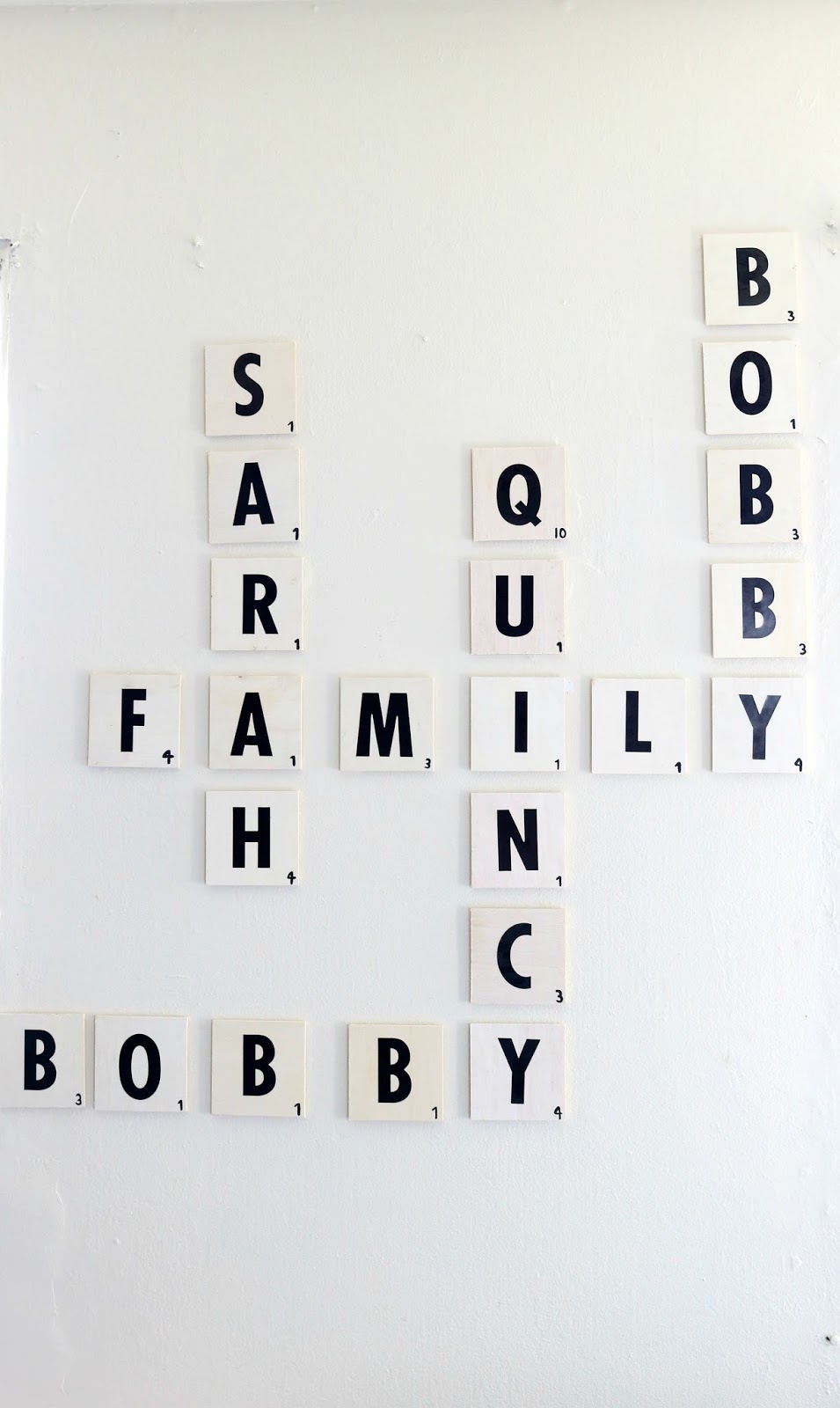 Sensational Finds DOLLAR TREE DIY FAMILY SCRABBLE WALL ART!