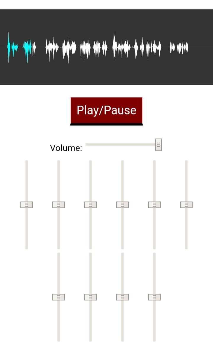 WaveSurfer.js equalizer with volume slider
