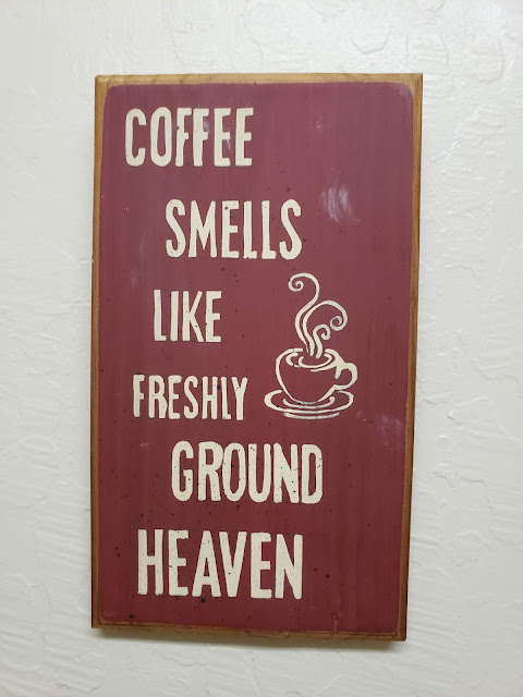 Coffee sign at Blind Dog Coffee