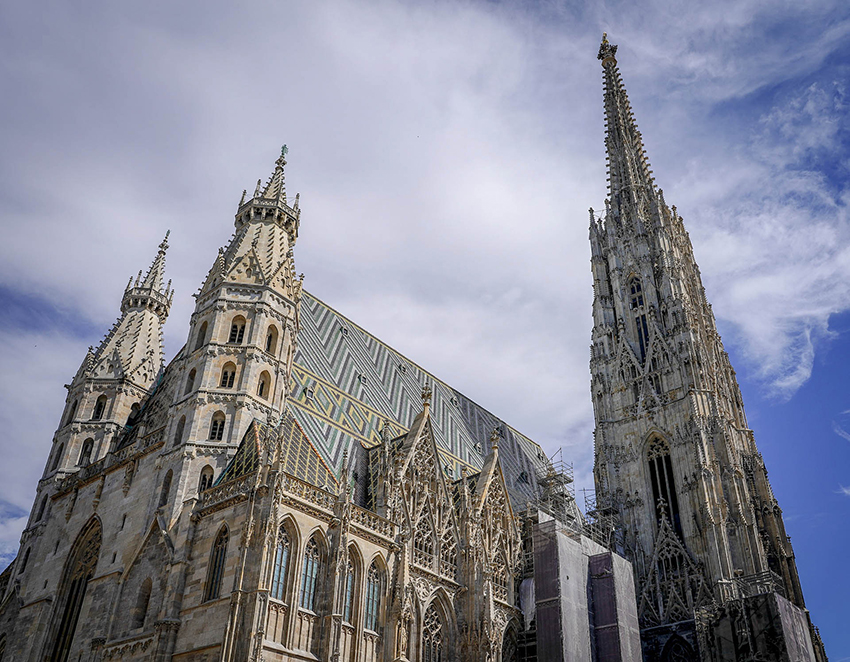 Stephansdom, dem Wahrzeichen Wiens Stephansdom, dem Wahrzeichen Wiens