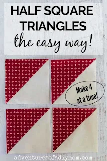 image of 4 half square triangles