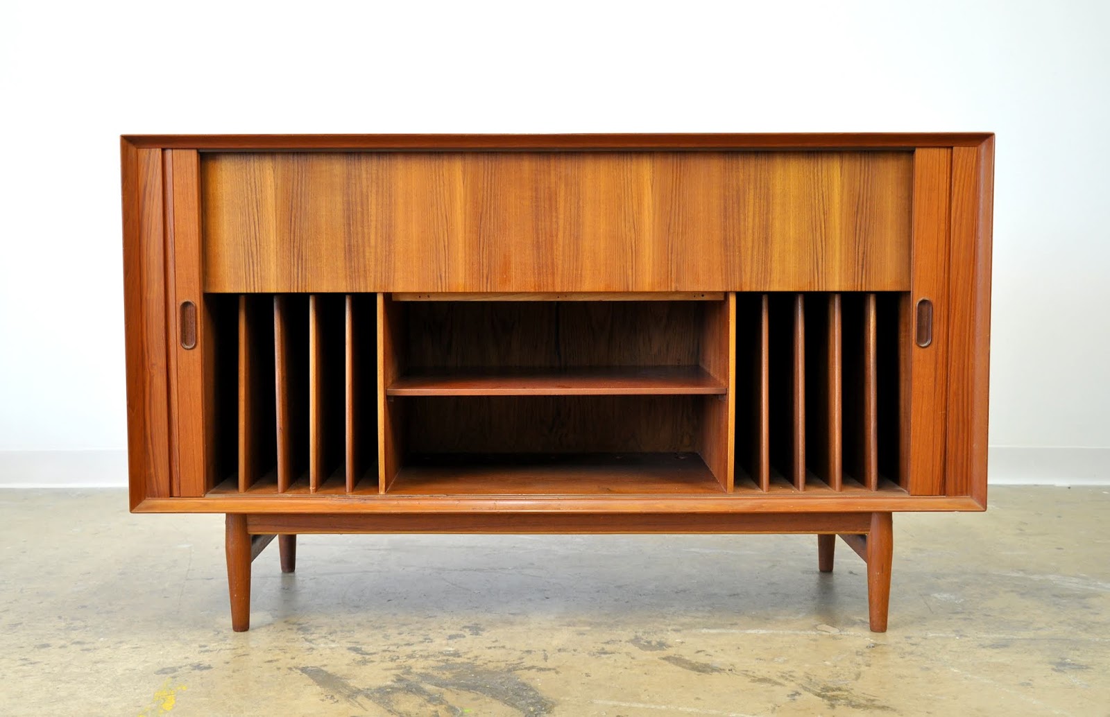 Select Modern Arne Vodder For Sibast Teak Record Cabinet