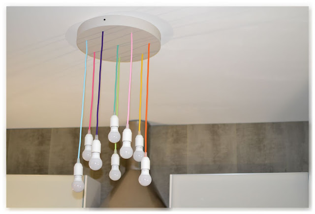 Lustre multicolore DIY pas cher