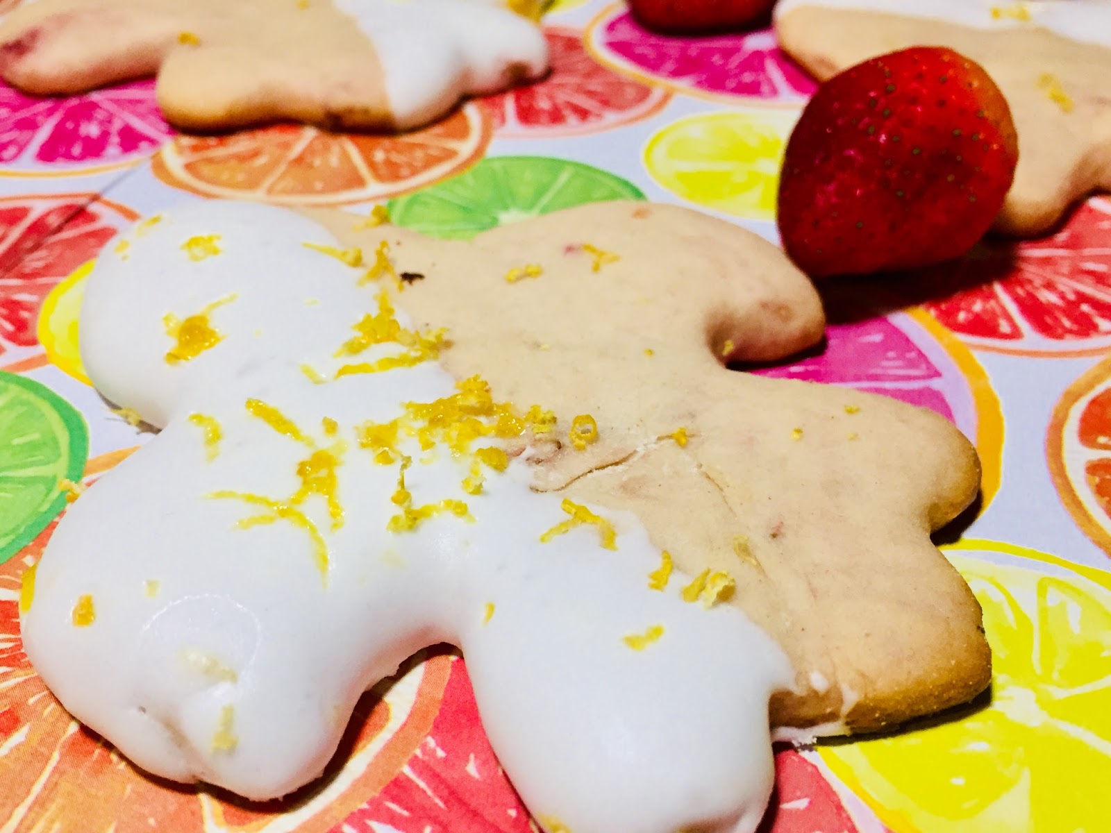 Strawberry Lemon Sugar Cookies