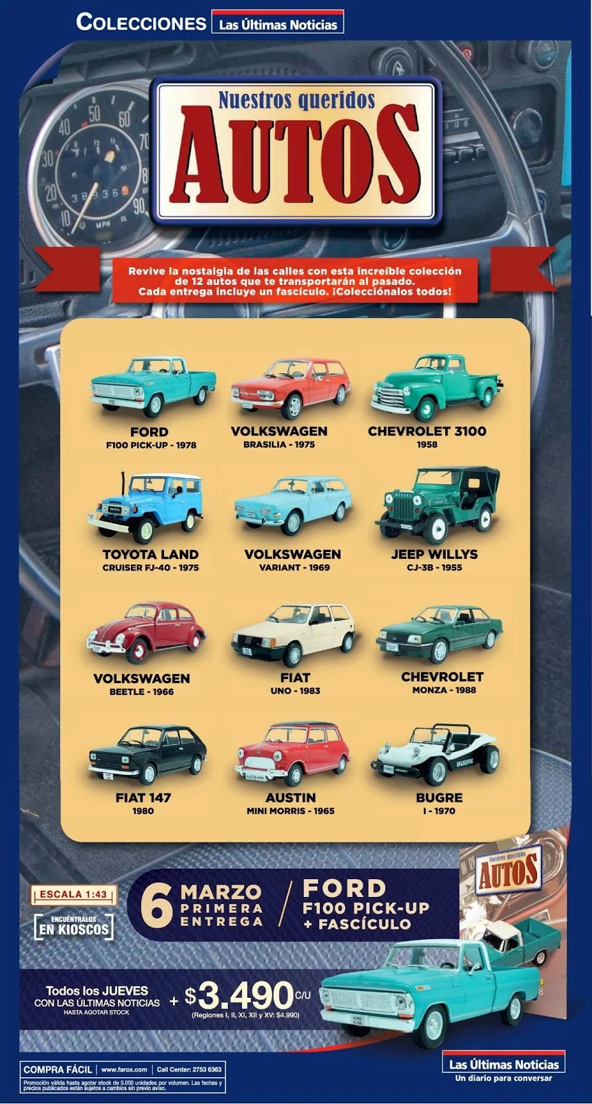 coleccion nuestros queridos autos 1:43 las ultimas noticias