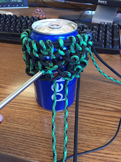 paracord can coozie