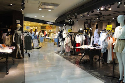 Fashion boutiques inside Shibuya 109 Tokyo Japan