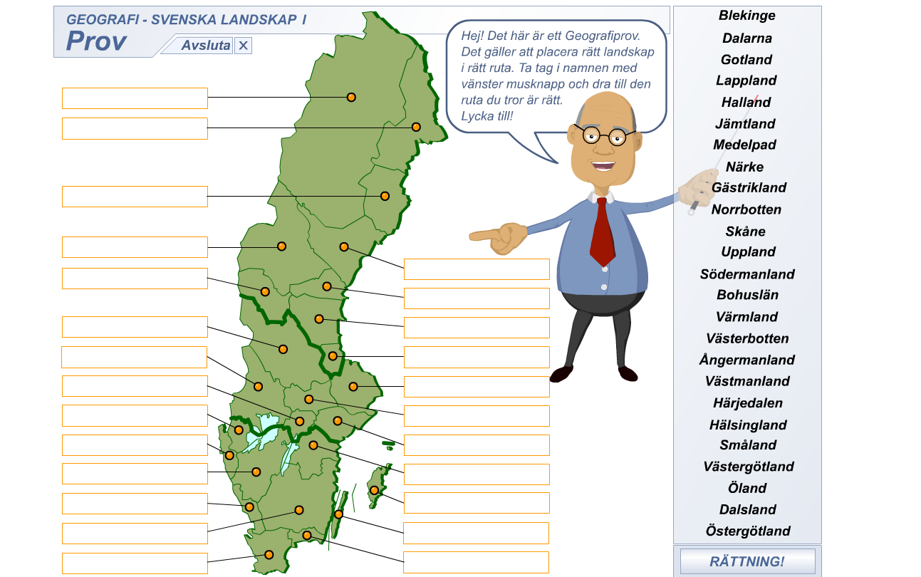 Lektionsplanering: Skriv en klassbok om Sveriges landskap med