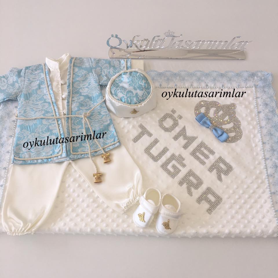 Erkek Bebek Mevlut Seti Ve Isimli Battaniyesi Oykulu Tasarimlar