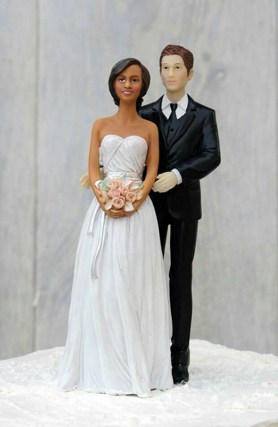 10 CHIC INTERRACIAL WEDDING CAKE TOPPERS
