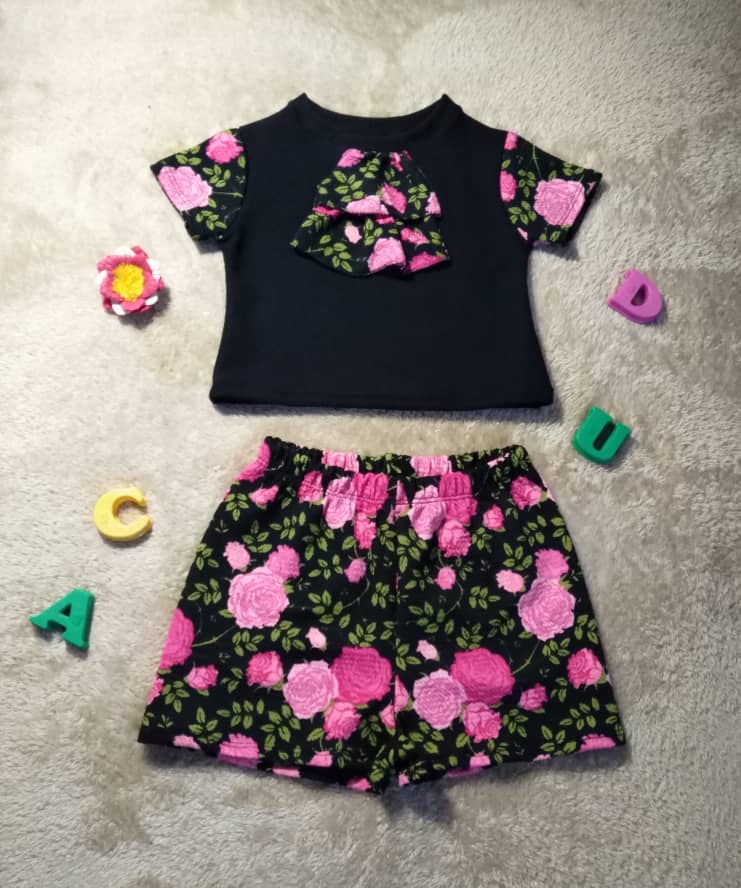 PATRÓN GRATIS DE SHORT Y BLUSA CON OLANES PARA NIÑAS. CREA Y DISEÑA