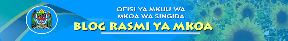 BLOG RASMI YA OFISI YA MKUU WA MKOA WA SINGIDA.