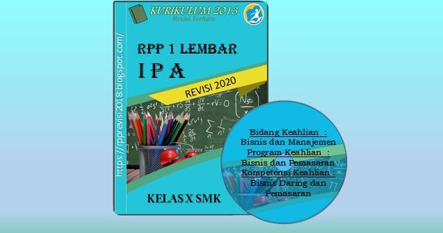 RPP 1 Lembar SMK IPA (Bismen) Kelas X Kurikulum 2013
