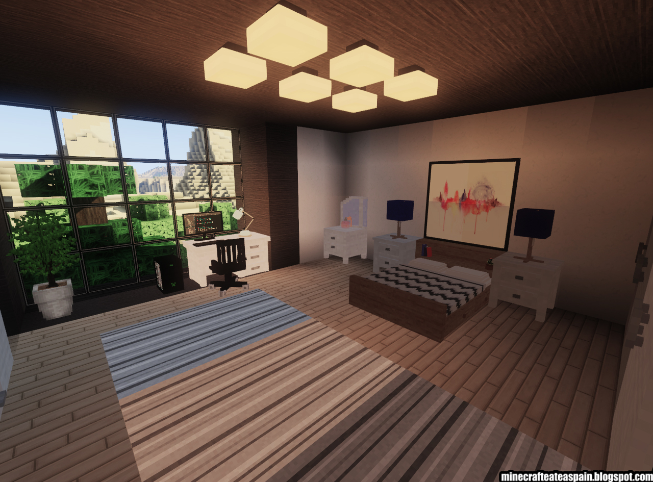 Creaciones Minecrafteate Casa Moderna Blanco y Gris con Creaciones Minecrafteate Casa Moderna Blanco y Gris con