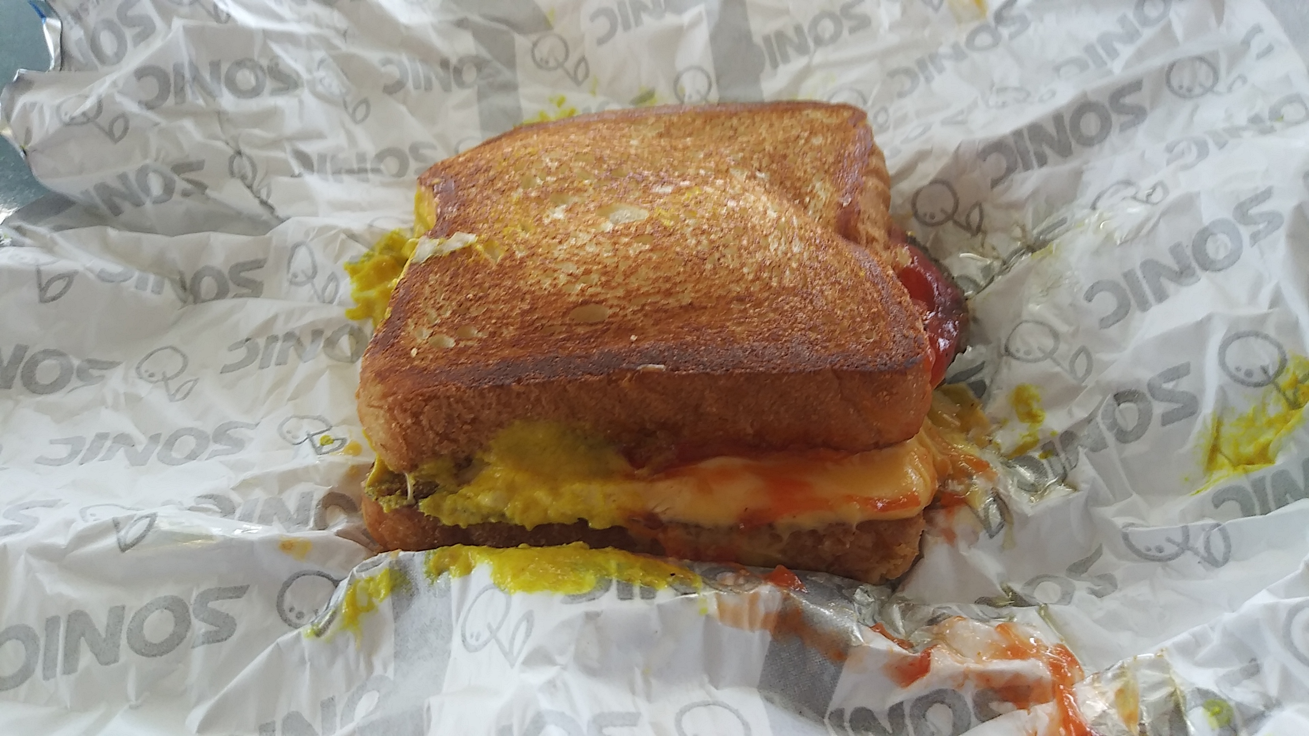 The Adventurous food guy Sonic Grilled Cheese Burger