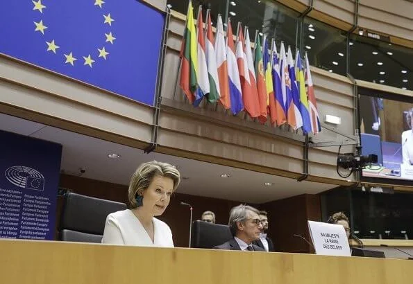 UN Convention of the Rights of the Child at the European Parliament in Brussels. Dries Van Noten and Diane von Furstenberg