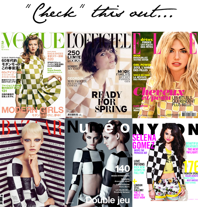 vejr hver gang bekendtskab The Louis Vuitton chequerboard is taking over magazine covers this season -  Emily Jane Johnston