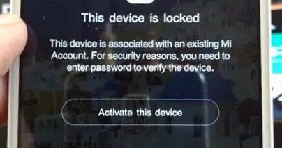 Redmi 7 This Device Is Locked