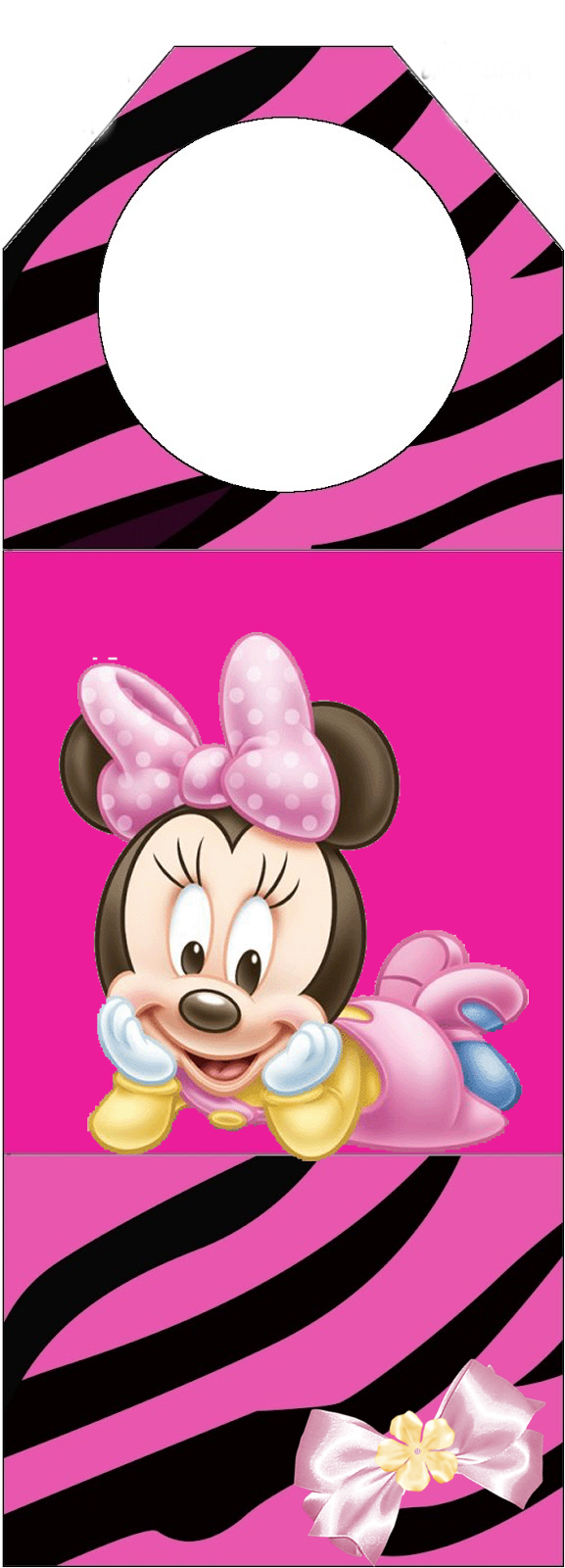 Minnie Bebé en Cebra Rosa: Etiquetas para Candy Bar para Imprimir Gratis. Minnie Bebé en Cebra Rosa: Etiquetas para Candy Bar para Imprimir Gratis.