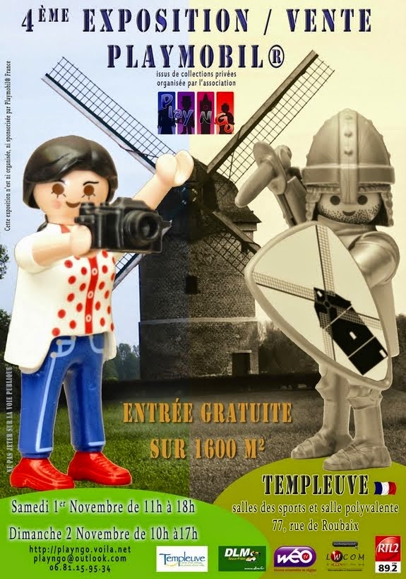 Expo-Vente Playmobil Templeuve, 1er et 2 novembre 2014