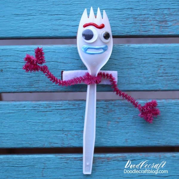 How to Build Forky from Toy Story 4 Disney DIY Arts & Crafts for Kids 