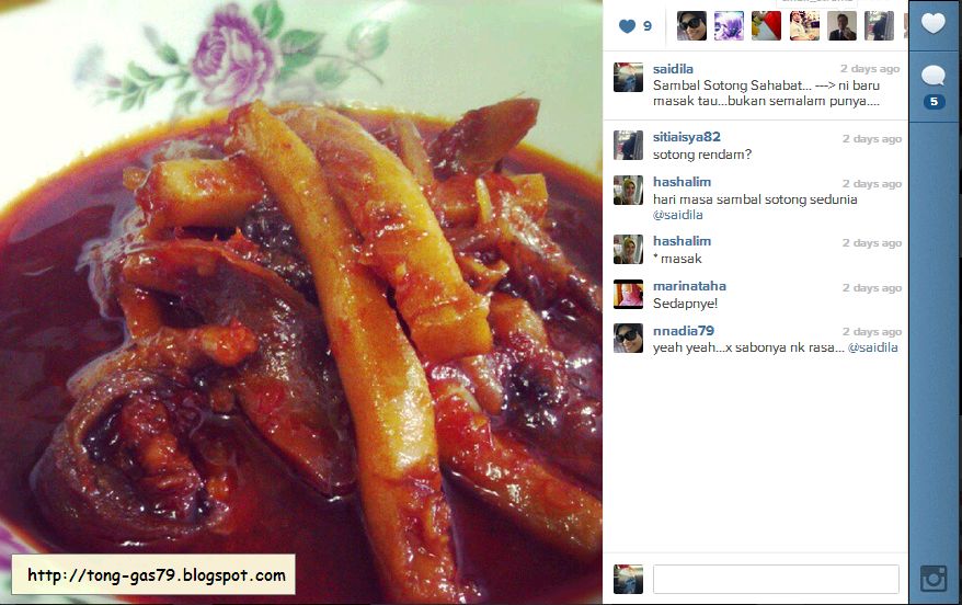 Tong-Gas79: My Sambal Sotong Kembang