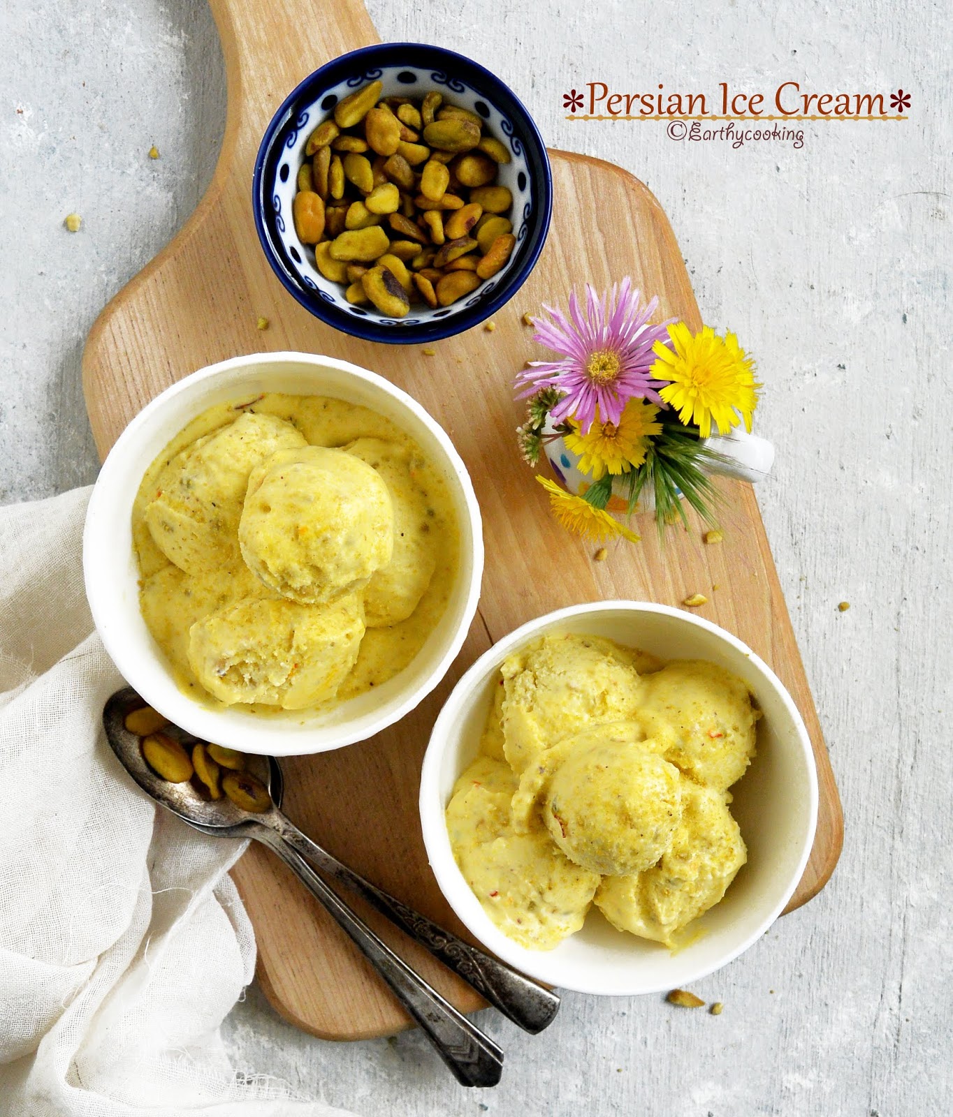Earthycooking Bastani Sonnati/Persian Ice Cream
