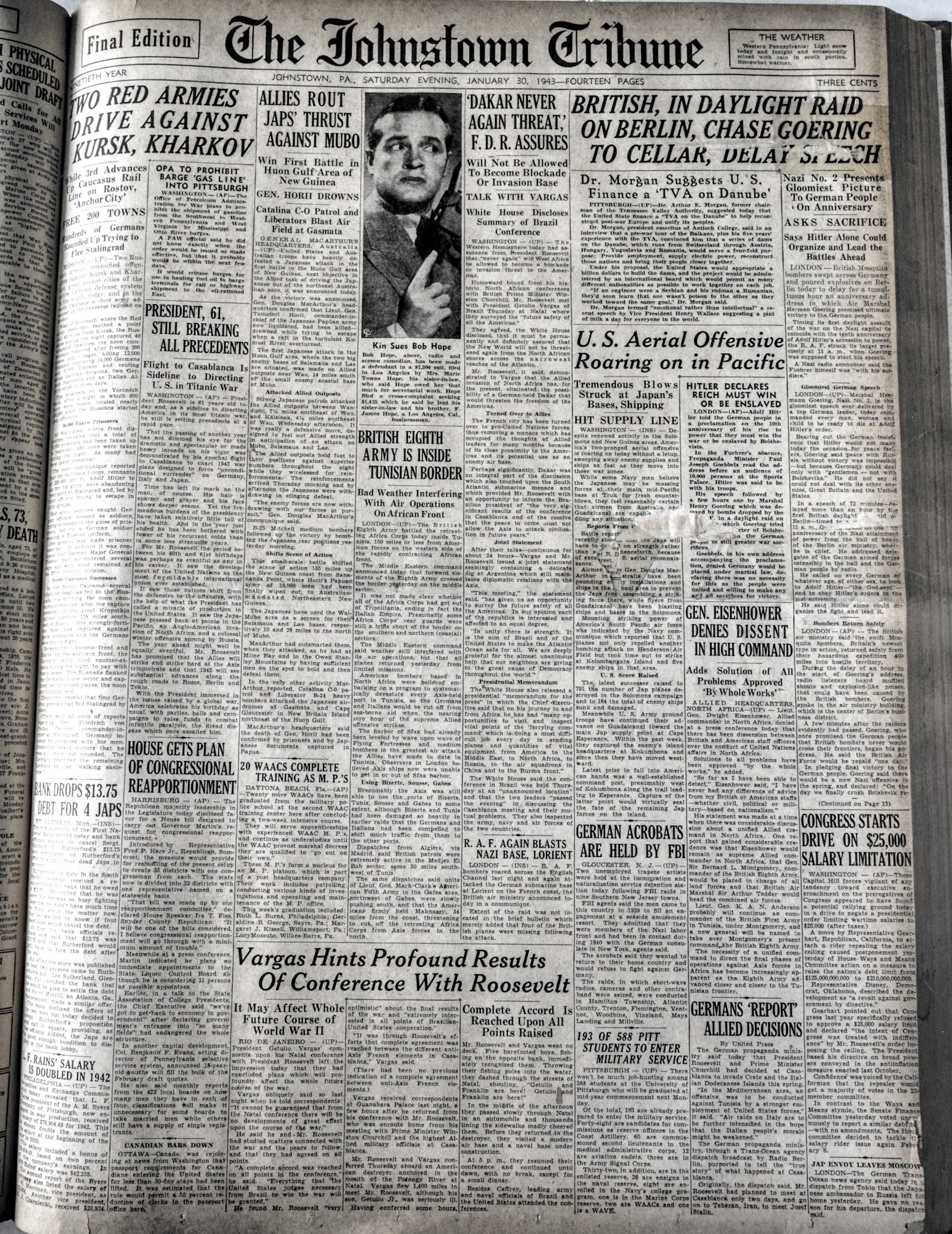 Vintage Johnstown 30 January 1943 The Johnstown Tribune