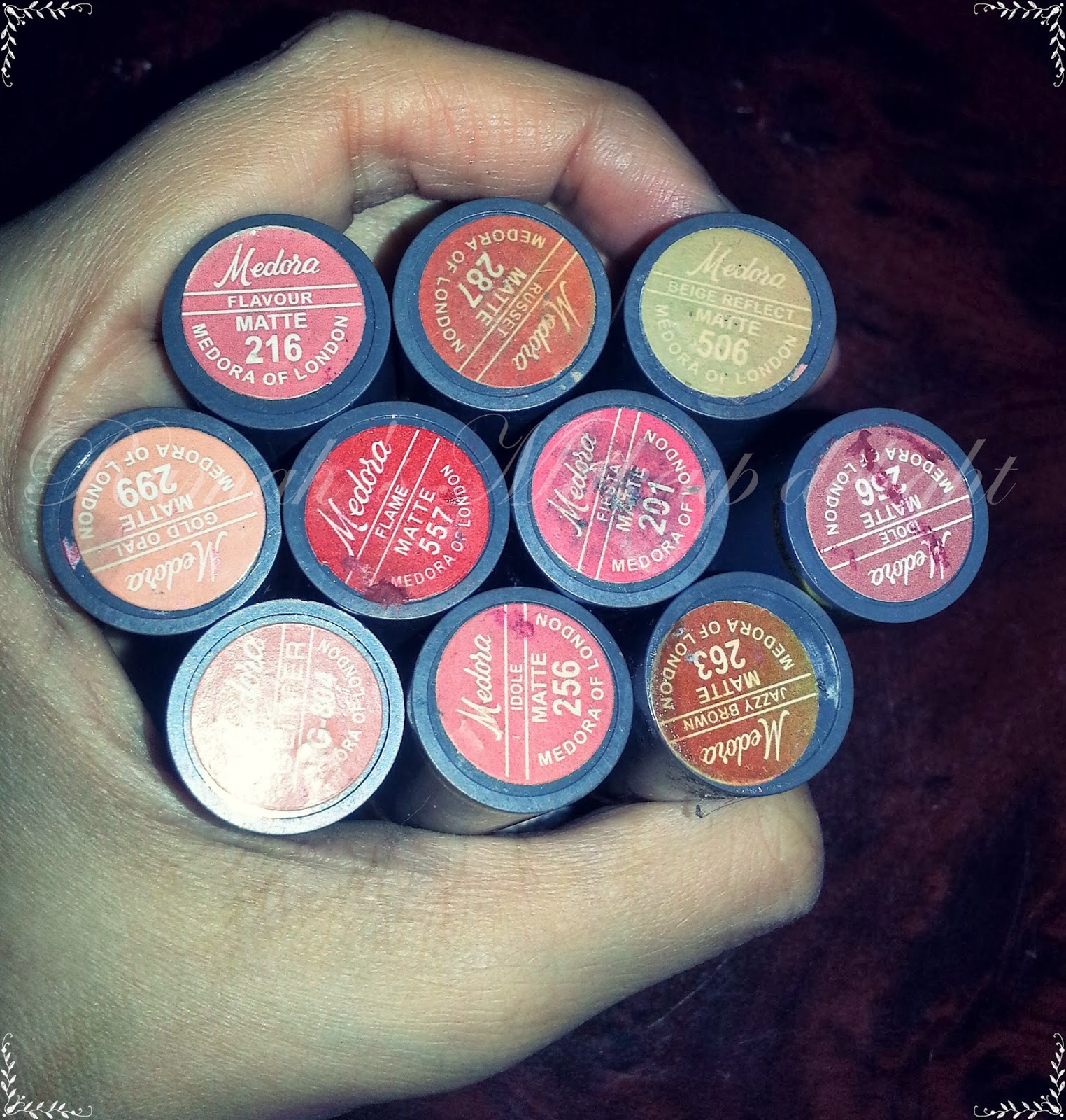 Medora Lipsticks Swatches and Review