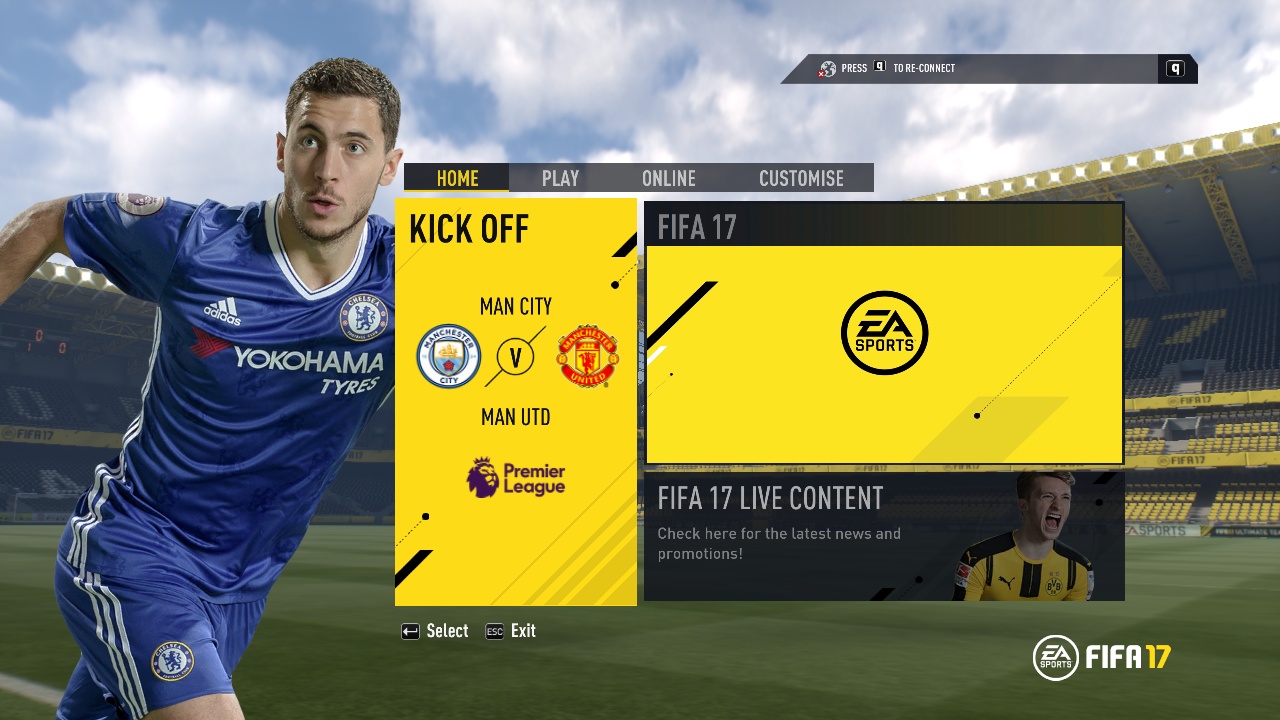 Interface 17. FIFA 17 меню. ФИФА 17 РПЛ. ФИФА 17 Интерфейс. FIFA 17 main menu.