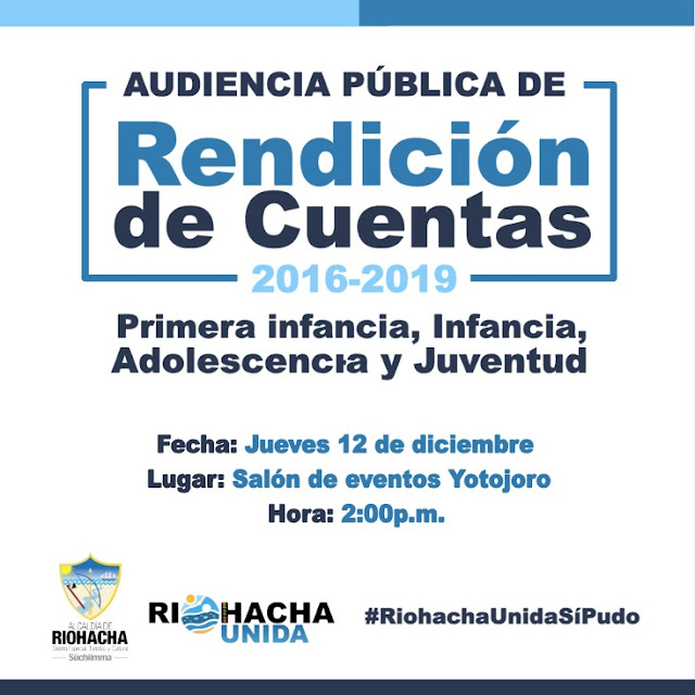 Alcaldía de Riohacha realiza a esta hora Audiencia Pública de Rendición de Cuentas