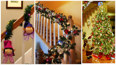  decoración-navideña-escaleras