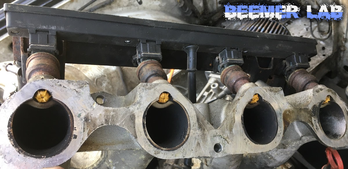 Beemer Lab E30 318i M40 Bosch injectors and tips checking condition