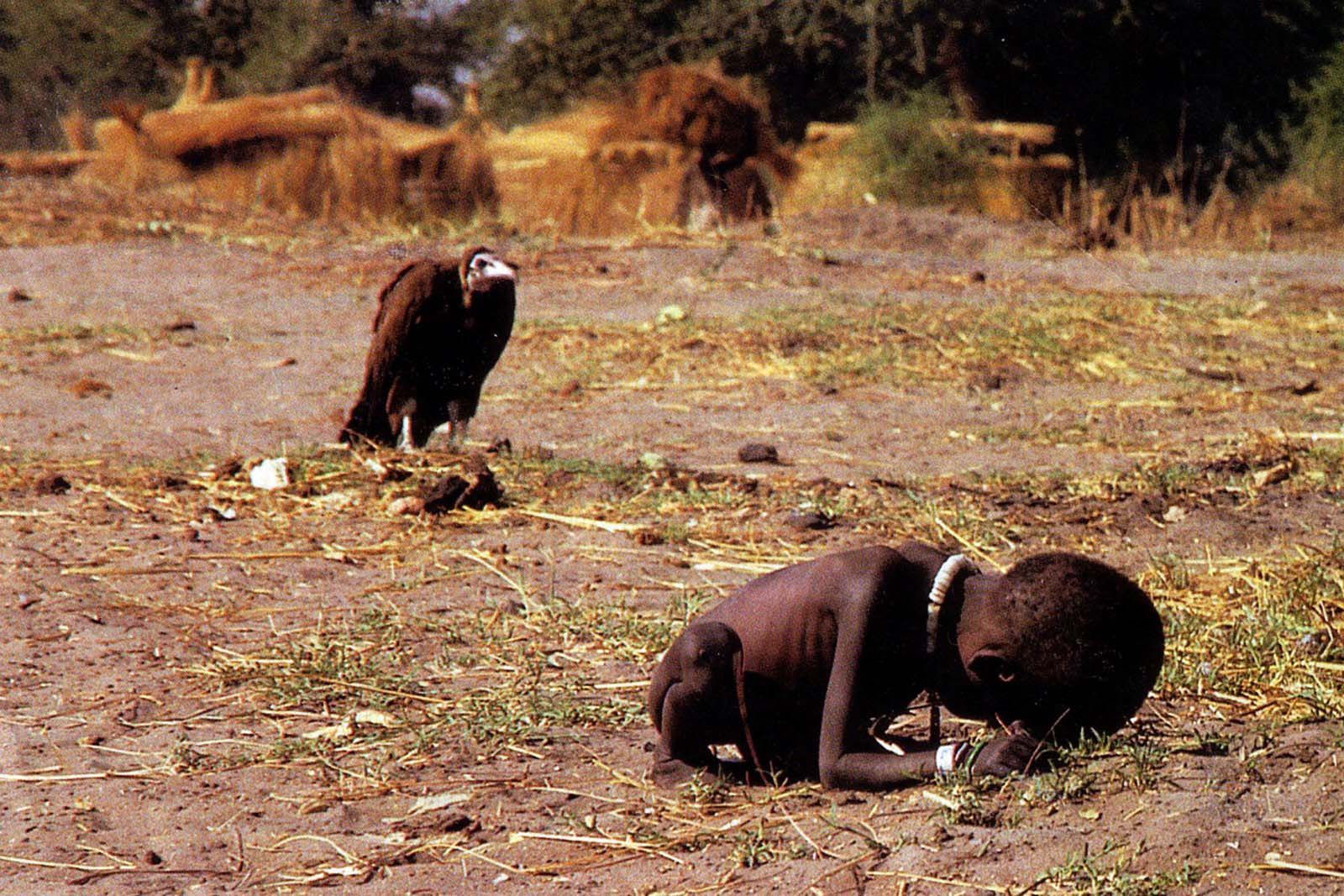 The vulture and the little girl, 1993. Original title: Struggling Girl.