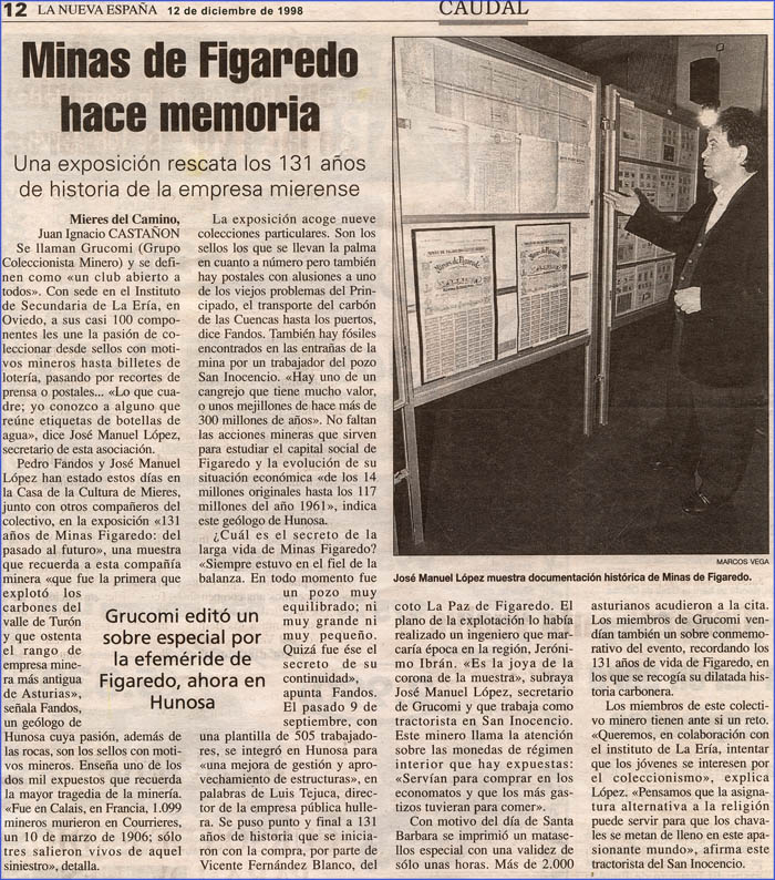 Noticias de GRUCOMI en prensa, 1998