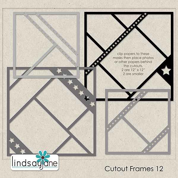 Lindsay Jane Designs Cutout Frames 11 and 12