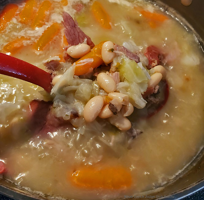 Ham, Cabbage and White Bean Soup What's Cookin' Italian Style Cuisine