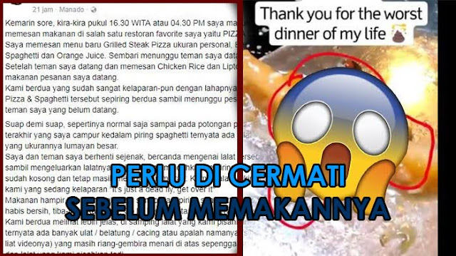 Makan Di Restoran Pizza Ternama `PH`, Gadis ini Temukan Hal Menjijikkan di Piringnya